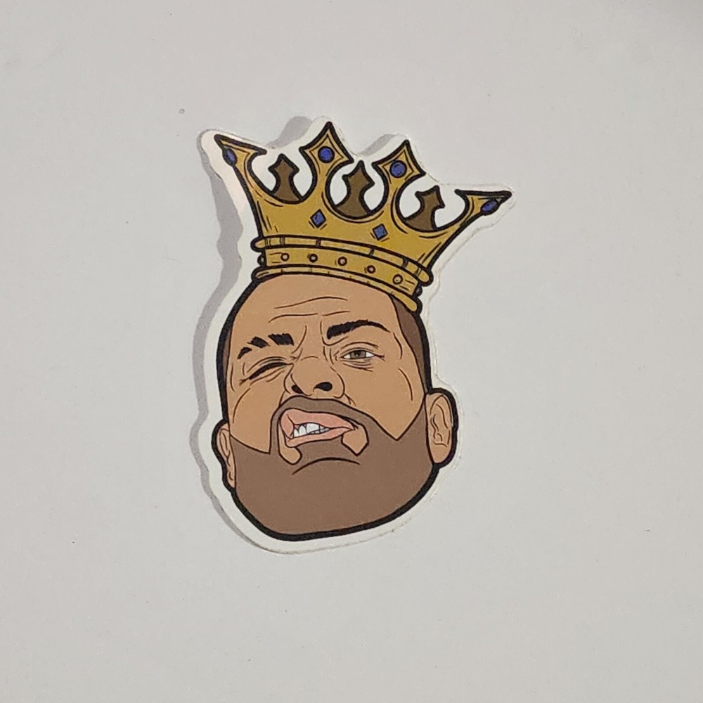 Pro Wrestling Crate Eddie Kingston King Crown AEW Sticker 2.5" New